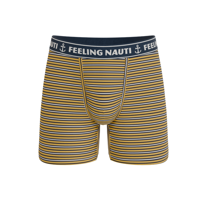 The Regatta | Navy and Yellow Terry Ball Hammock® Boxer