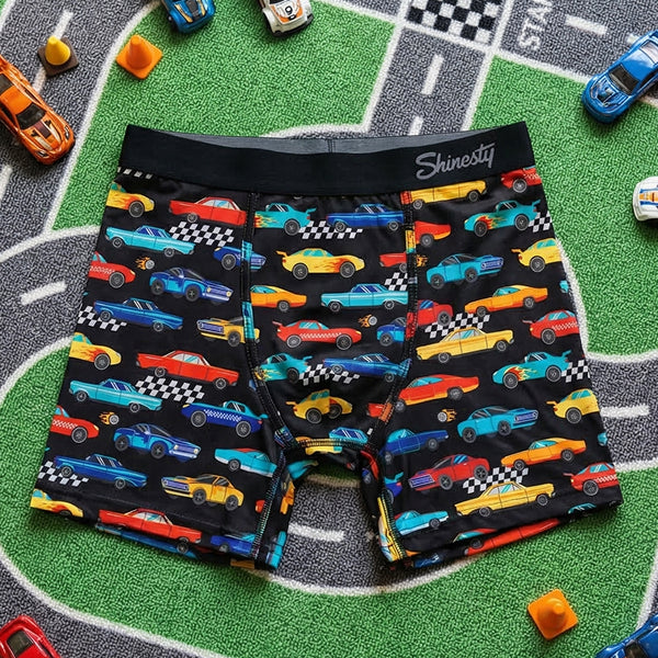 The Start Your Engines | Racecar Boy's Boxer Briefs