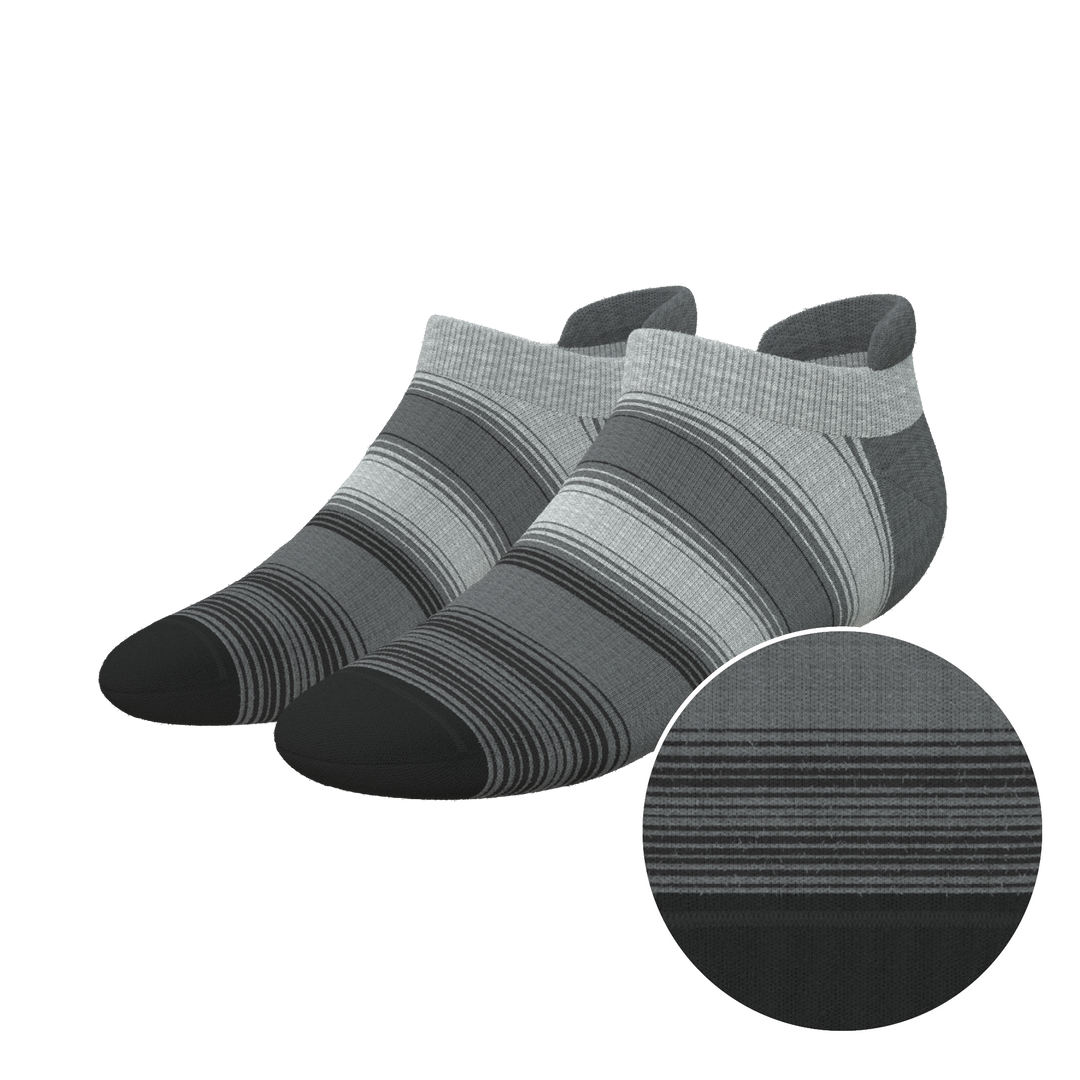 The Static Channel | Stripe Heel Hammock™ Ankle Socks