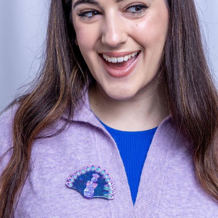 Penelope Peacock STOCKIST EXCLUSIVE Brooch by Erstwilder