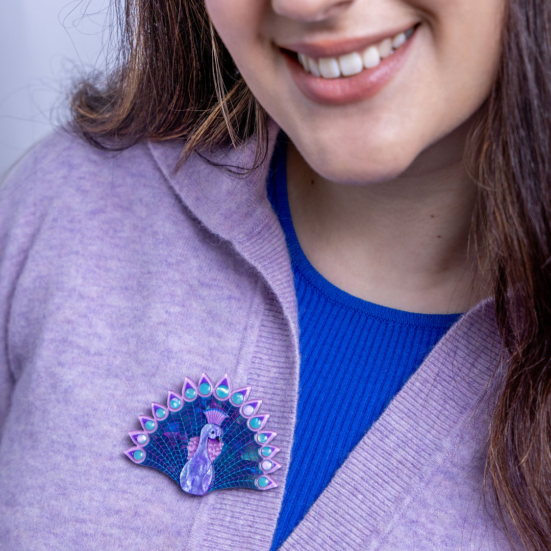 Penelope Peacock STOCKIST EXCLUSIVE Brooch by Erstwilder