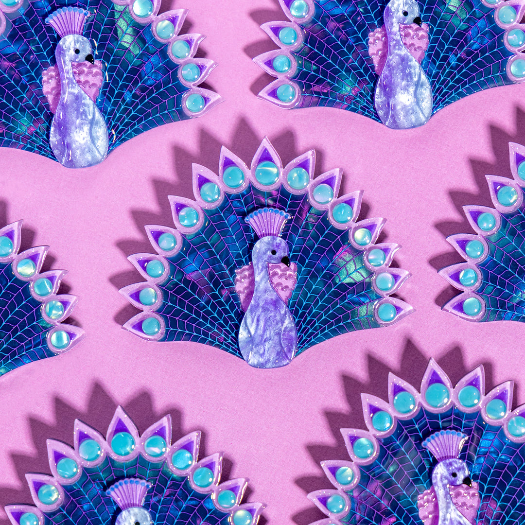 Penelope Peacock STOCKIST EXCLUSIVE Brooch by Erstwilder