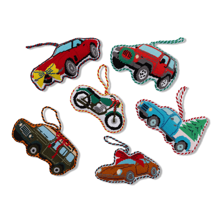 Needlepoint Icon Ornament - Sports Car