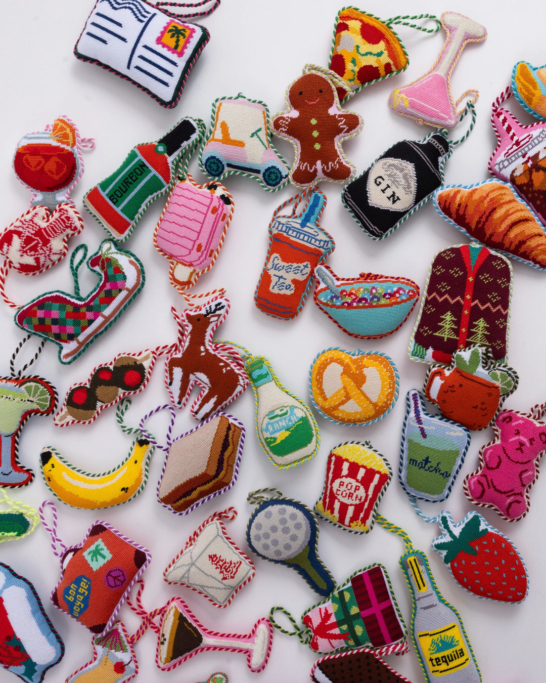 Needlepoint Icon Ornament - Cosmopolitan