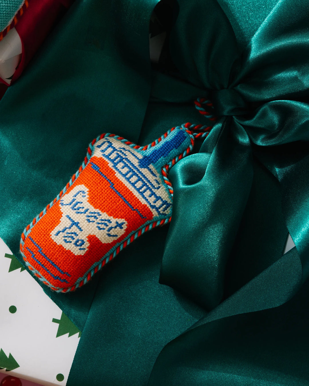 Needlepoint Icon Ornament - Sweet Tea
