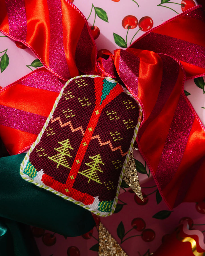 Needlepoint Icon Ornament - Sweater