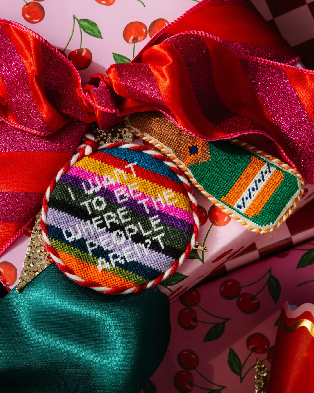 Needlepoint Ornament - Where the People Aren't