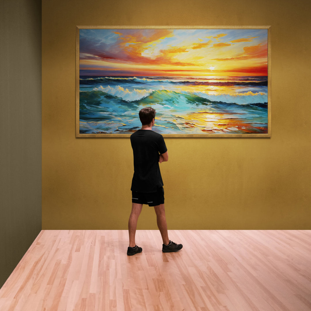 Canvas Print: "Sunset Surge"