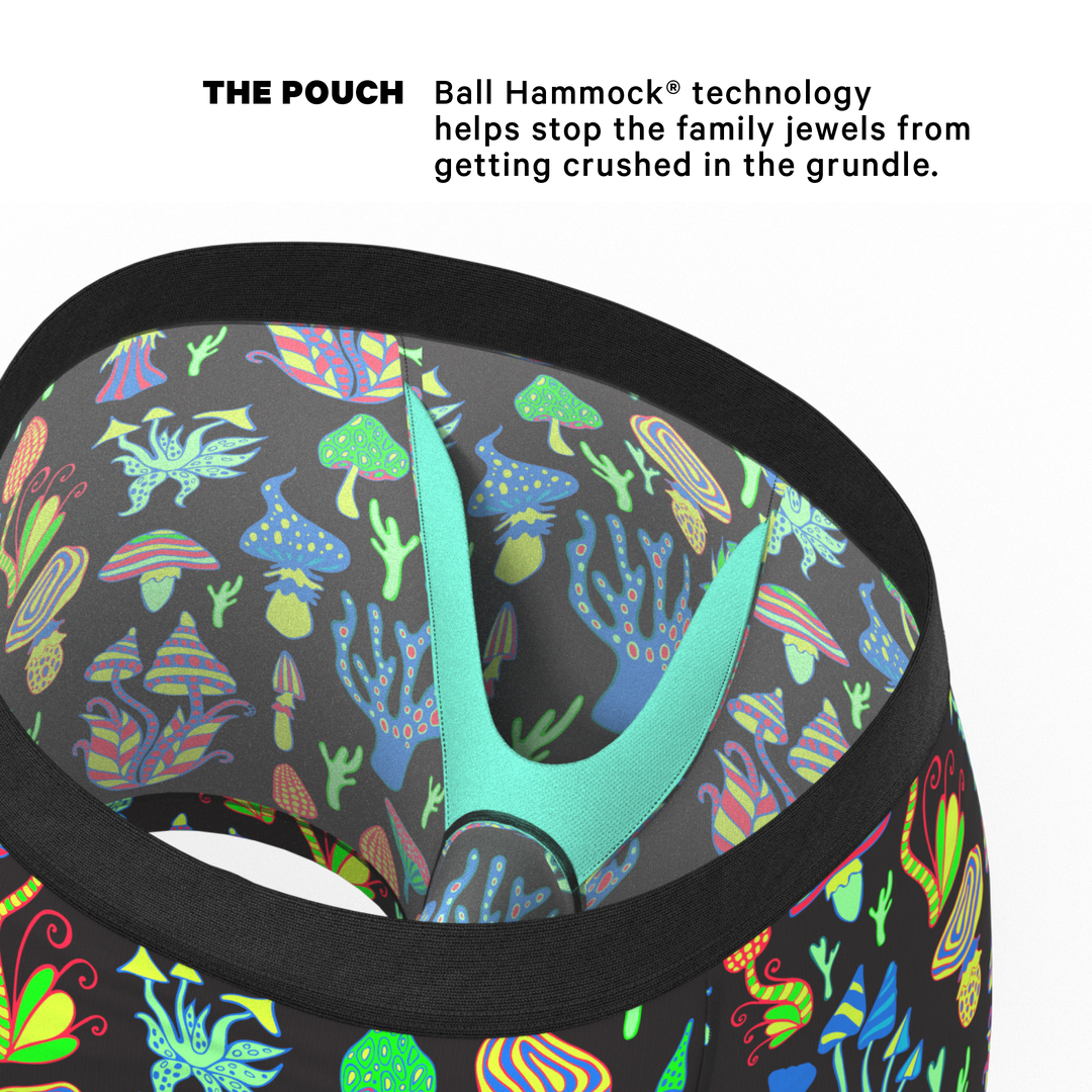 The Super Shroom | Neon Mushrooms Ball Hammock® Pouch Underwear