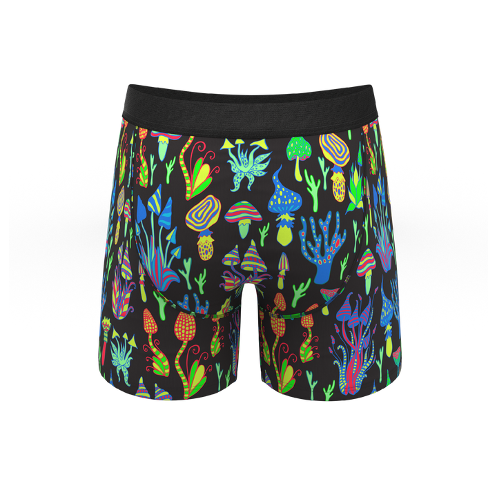 The Super Shroom | Neon Mushrooms Ball Hammock® Pouch Underwear