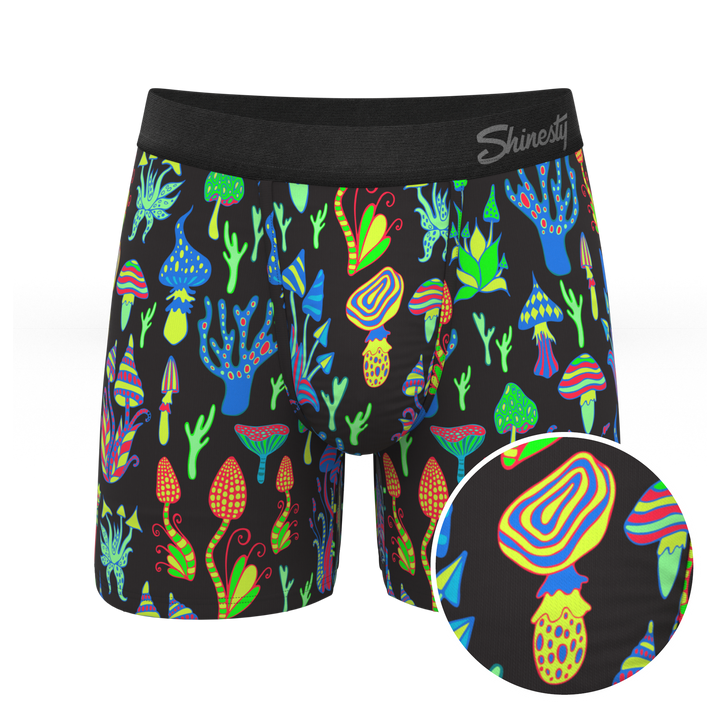 The Super Shroom | Neon Mushrooms Ball Hammock® Pouch Underwear