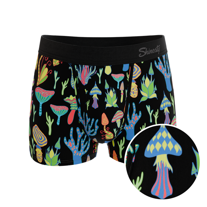 The Super Shroom | Neon Mushrooms Ball Hammock® Pouch Trunks Underwear