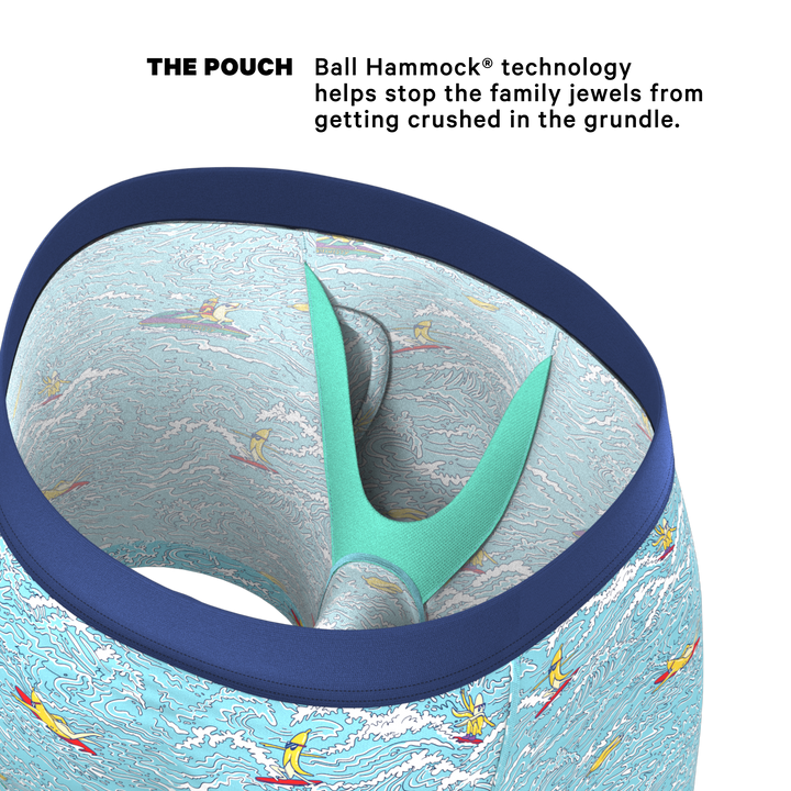 The Surfin' Turf | Shinesty Surfer Ball Hammock® Pouch Underwear With Fly