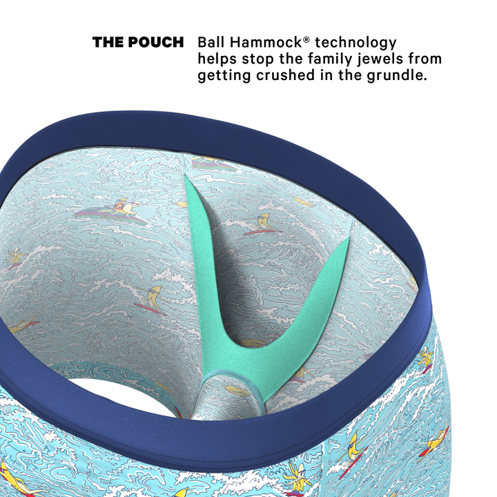 The Surfin' Turf | Shinesty Surfer Ball Hammock® Pouch Underwear