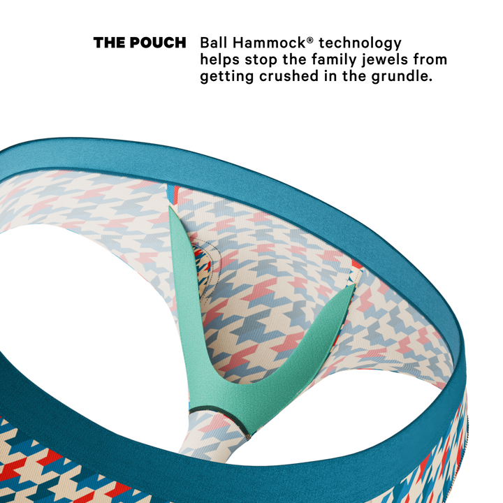 The Swanky | Retro Houndstooth Ball Hammock® Pouch Underwear Briefs