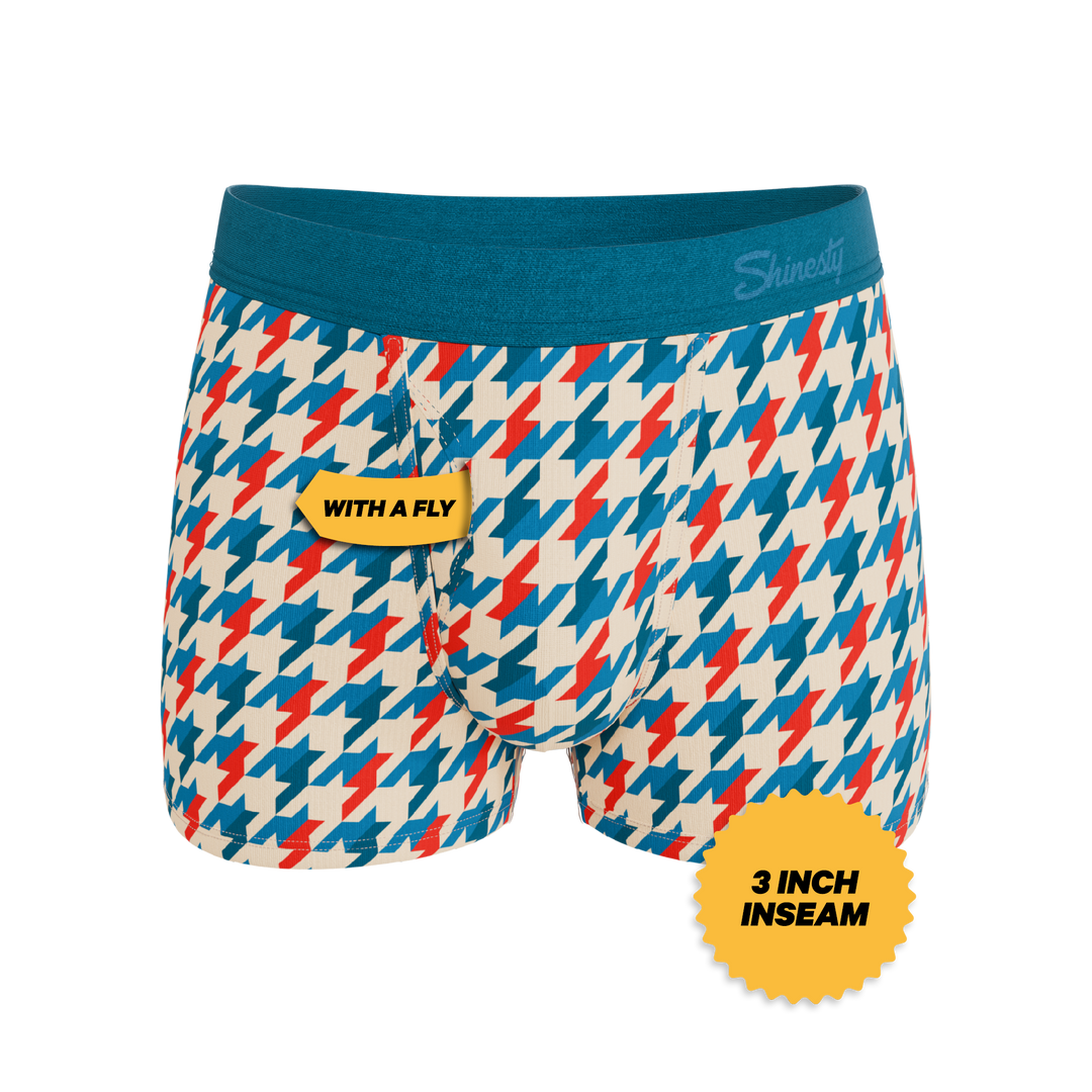 The Swanky | Retro Houndstooth Ball Hammock® Pouch Trunks Underwear