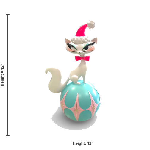 12" Swanky Christmas Kitty Figurine | Miss Fluff December Diamonds – SHIPS JULY
