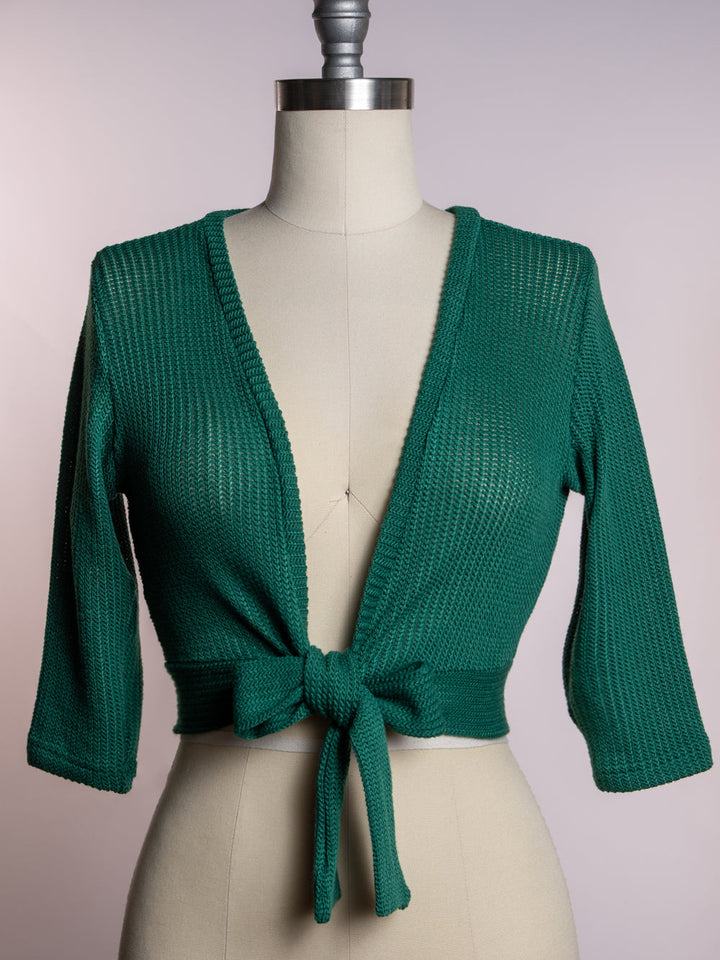 Sweet Sweater - Open Knit, Evergreen