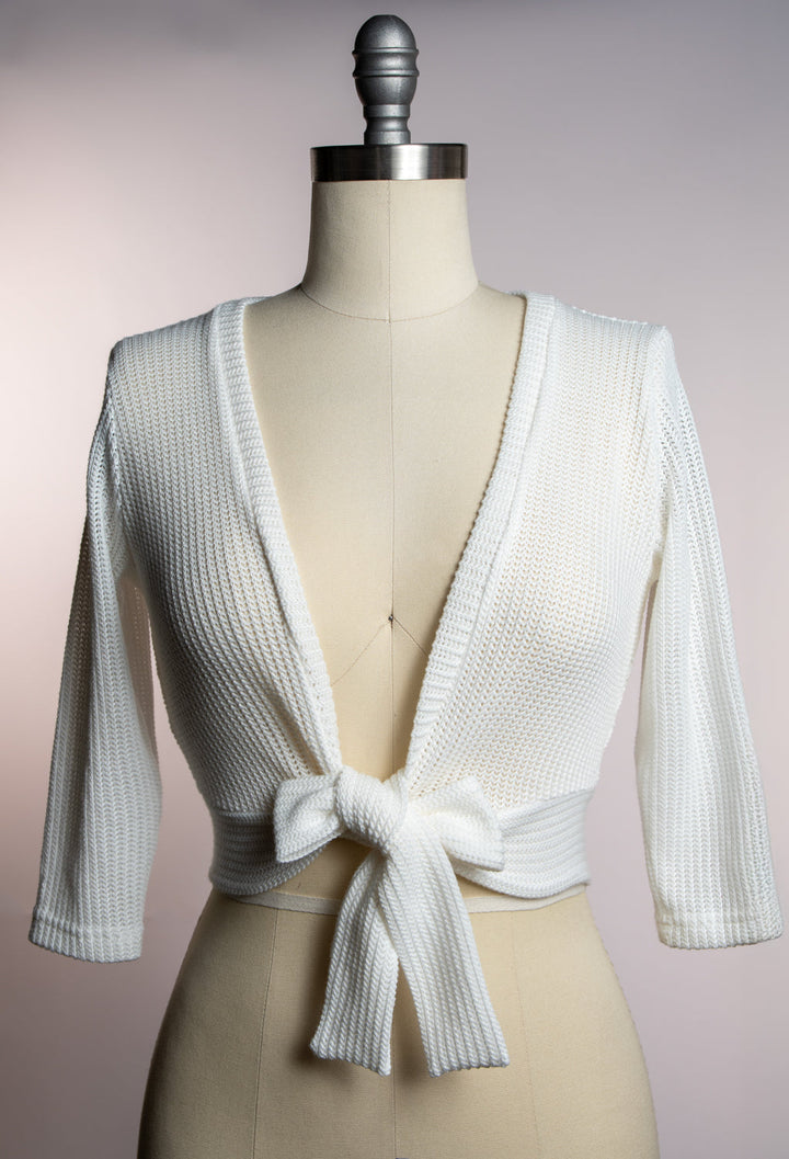 Sweet Sweater - Open Knit, White