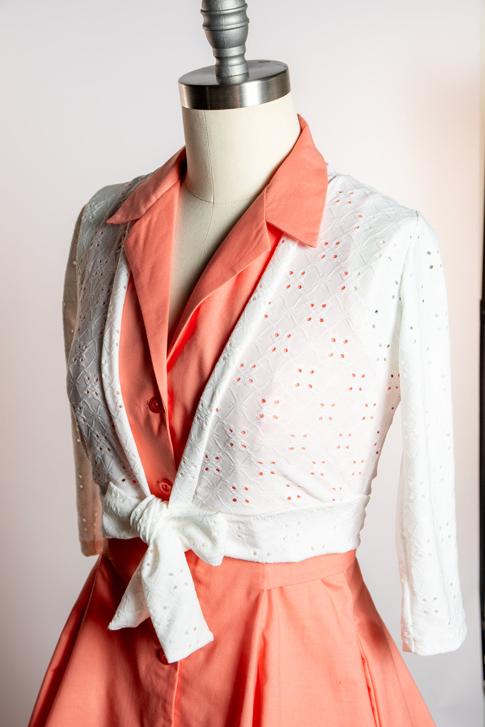 Sweet Sweater - Stretch Eyelet, White