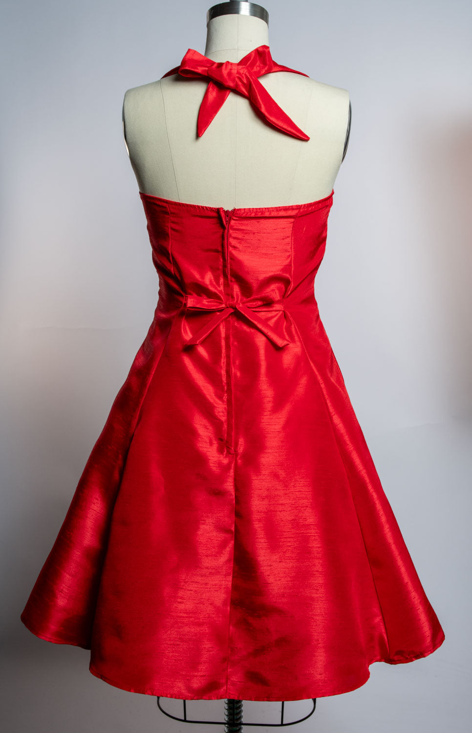 Sweetie Dress- Shantung, Red