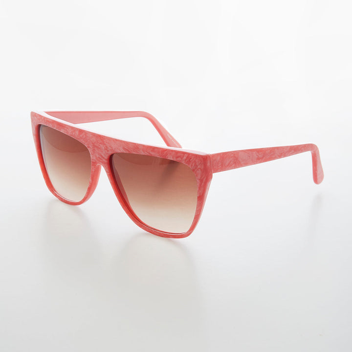 Colorful 80s Flat Top Sunglass - Taffy