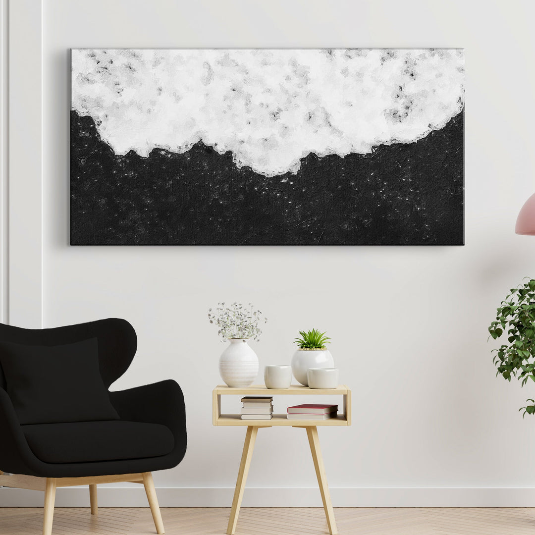 Black And White Painting Canvas Wall Art