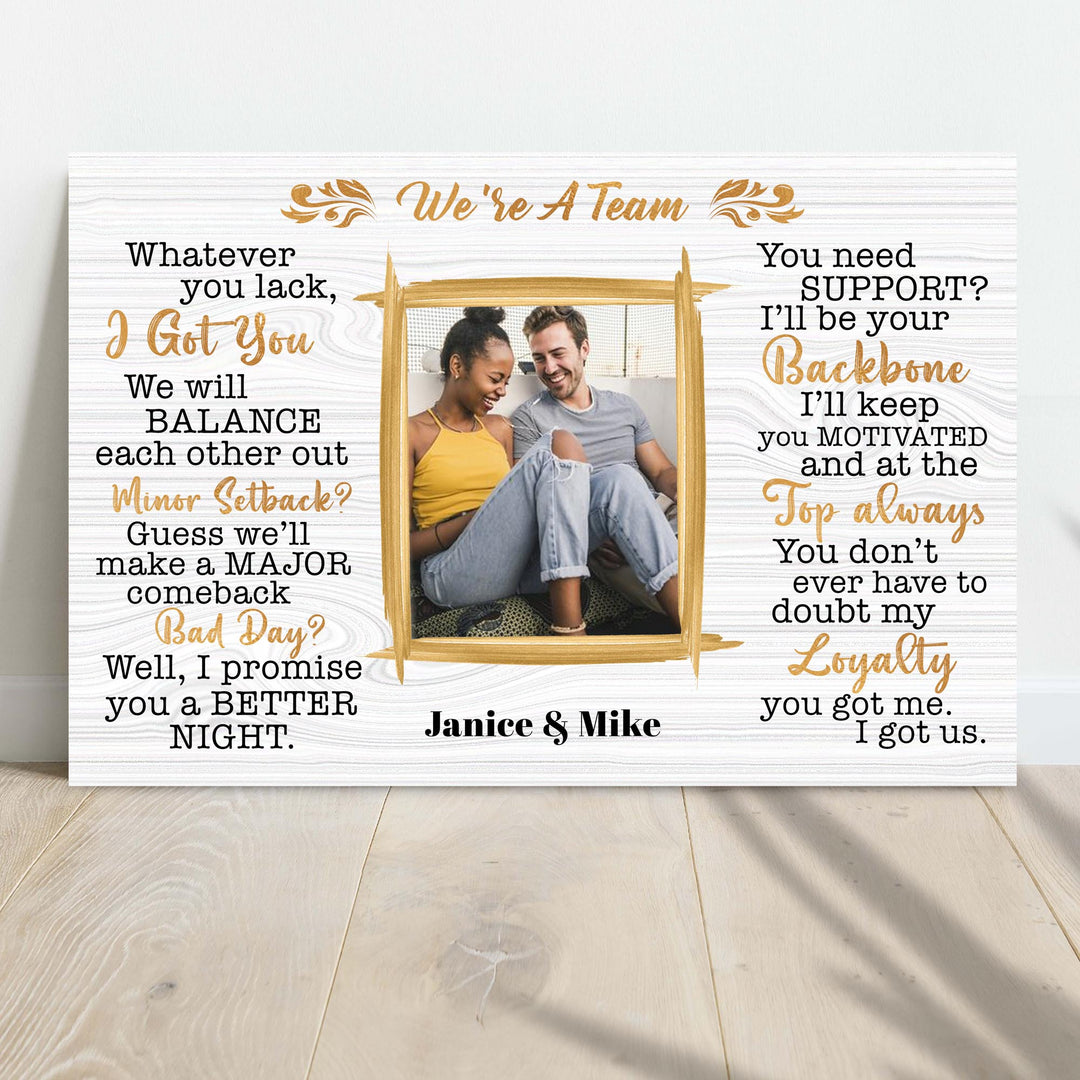 We're A Team Couple Sign IV