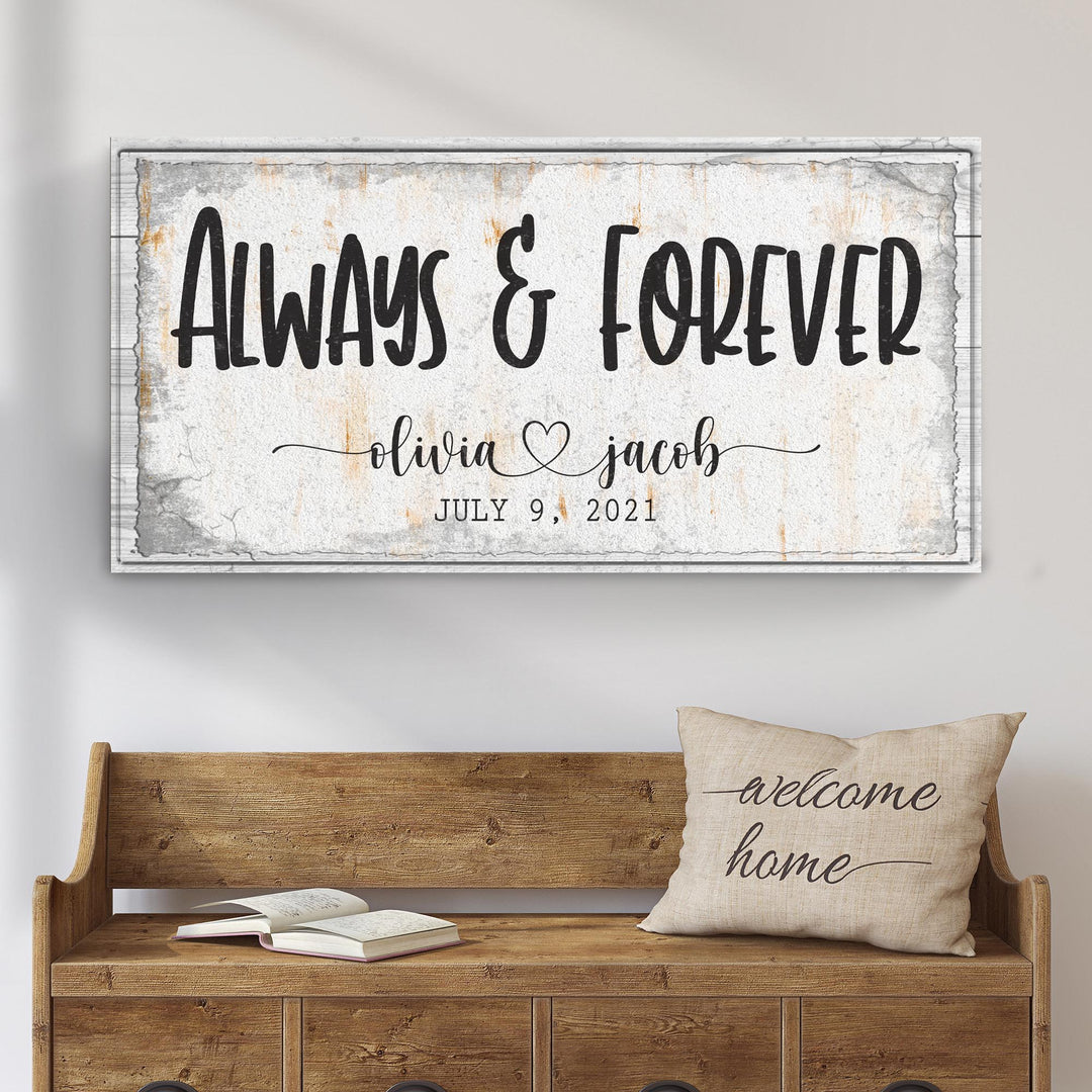 Always And Forever Couple Sign