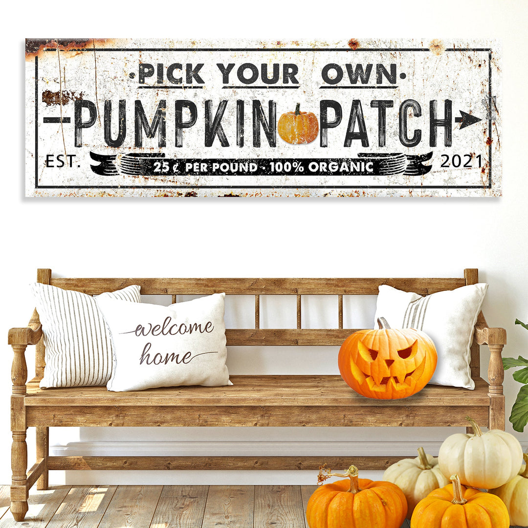 Pick Your Own Pumpkin Patch Sign