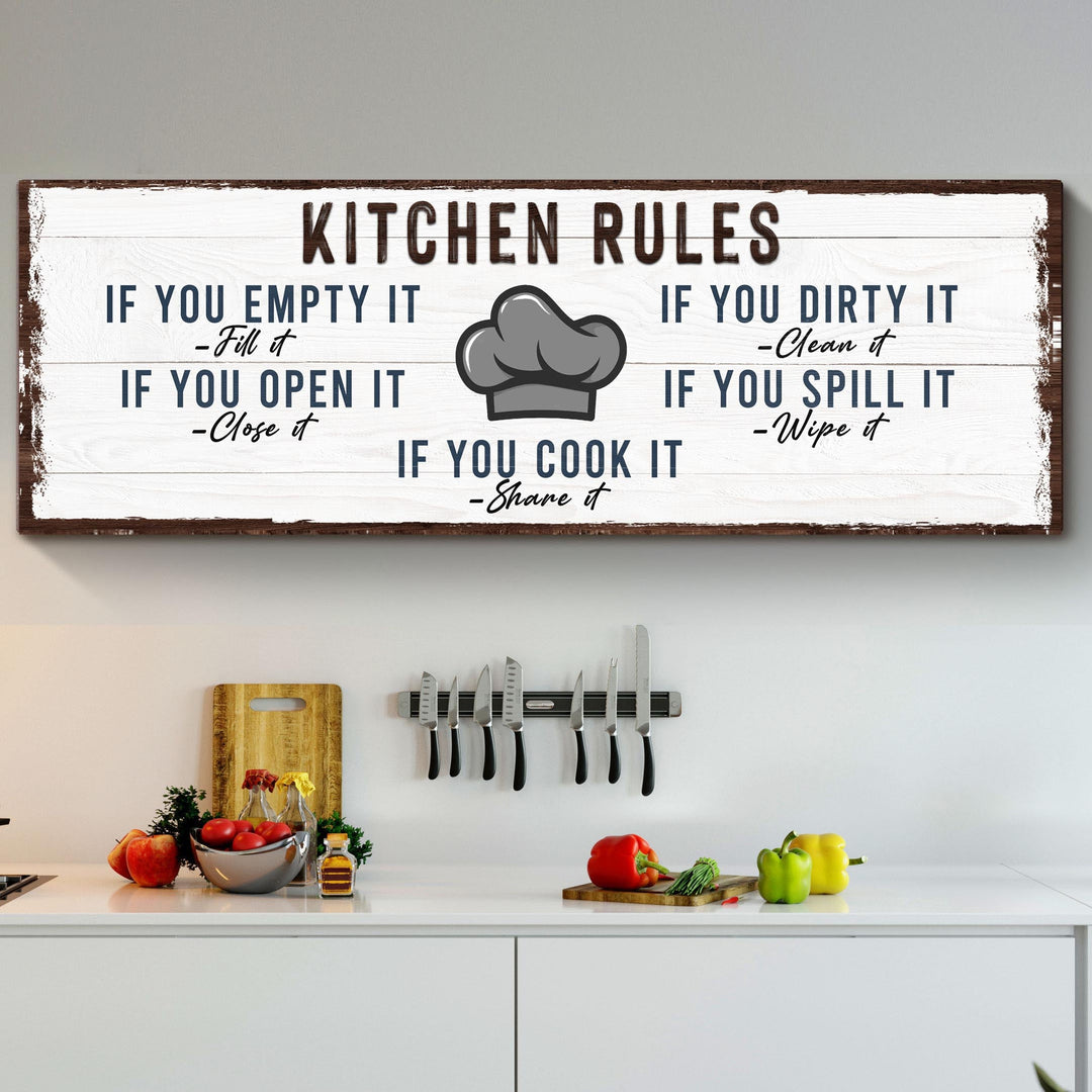 If You Cook It, Share It Kitchen Rules Sign