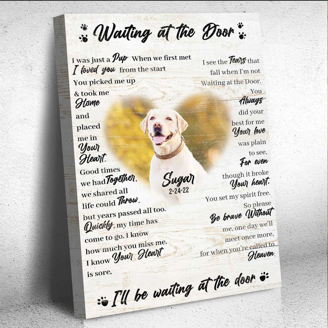 Pet Waiting At The Door Sign