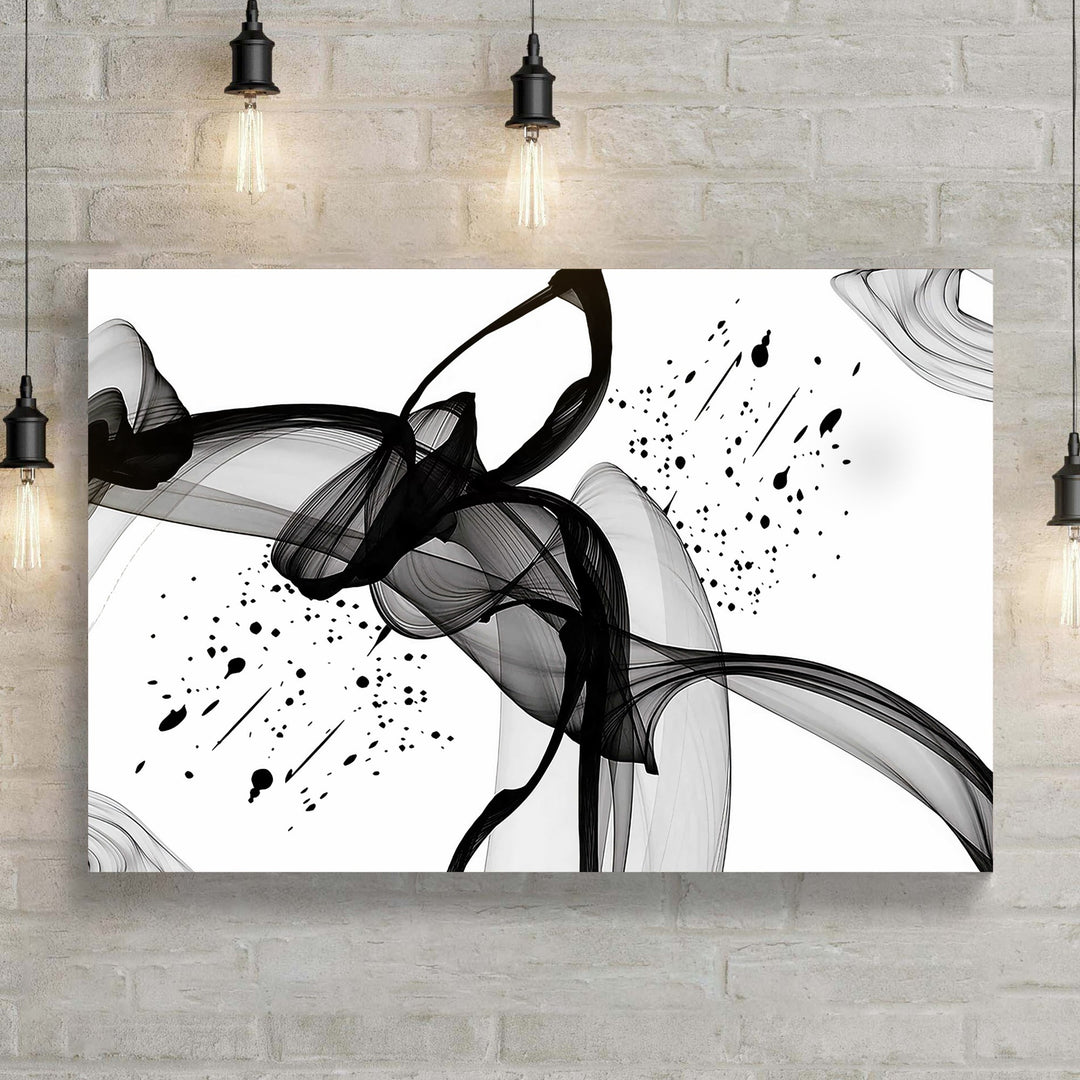 Minimalist Black Abstract Canvas Wall Art