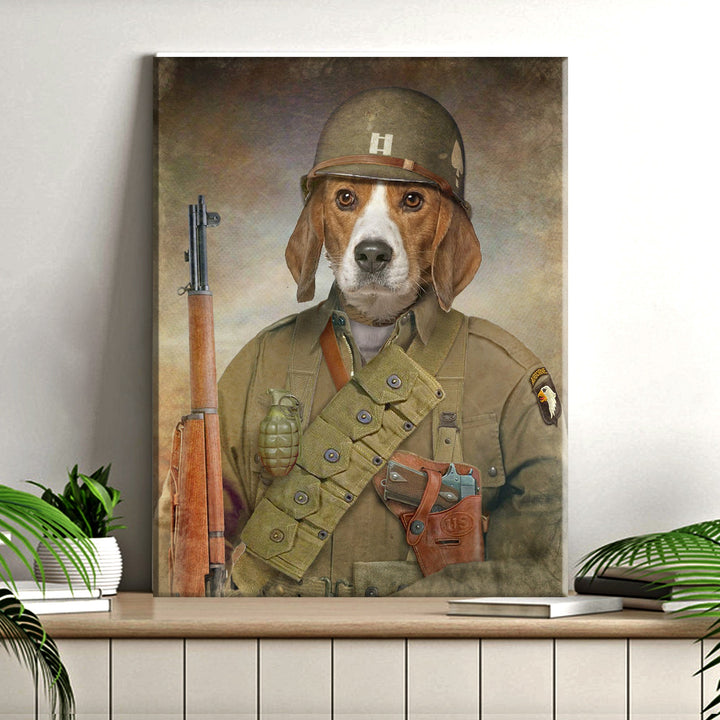 Pet Beagle Military Dog Sign