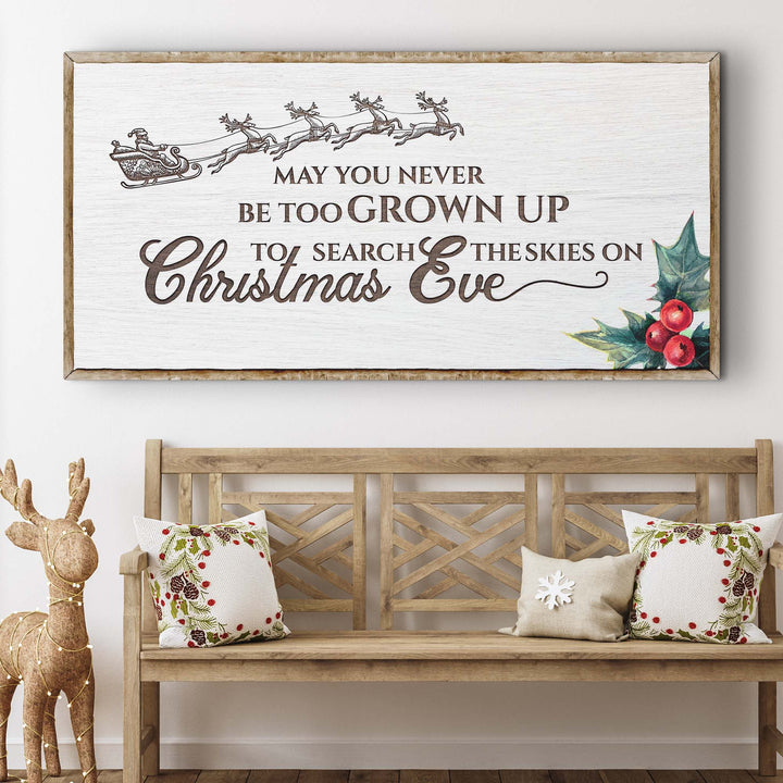 Christmas Eve Farmhouse Sign
