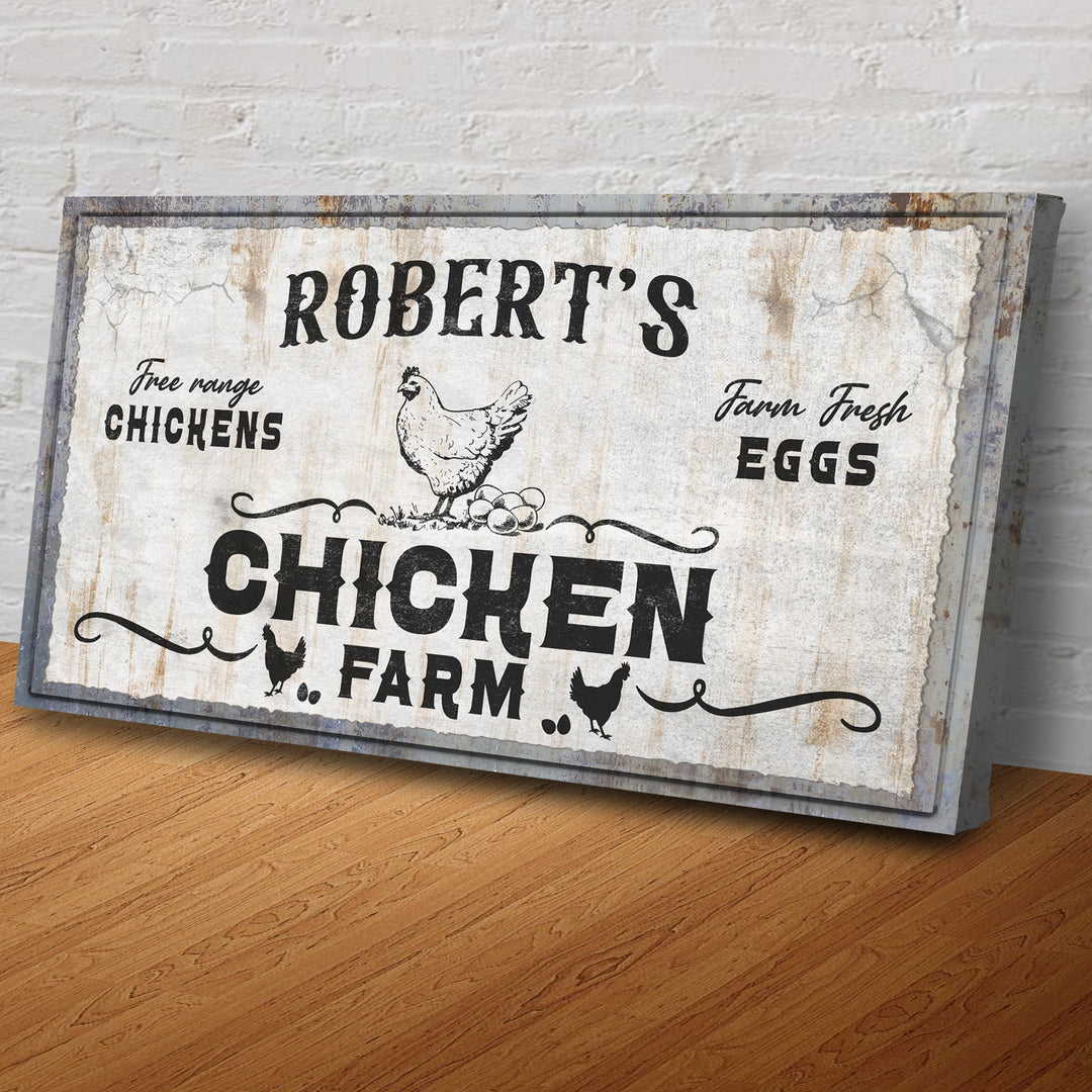 Free Range Chicken Farm Sign