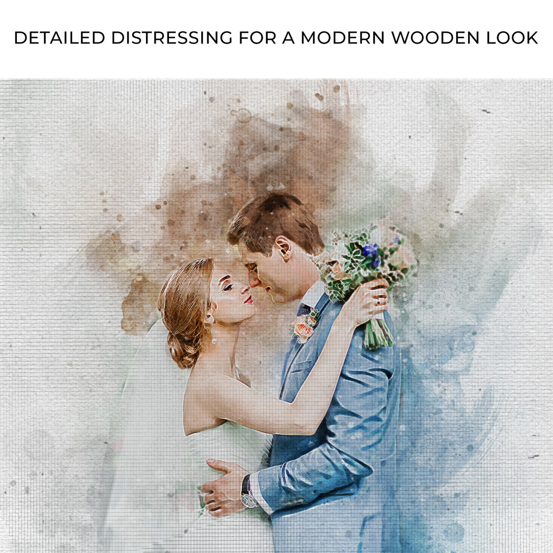 Wedding Watercolor Portrait Sign