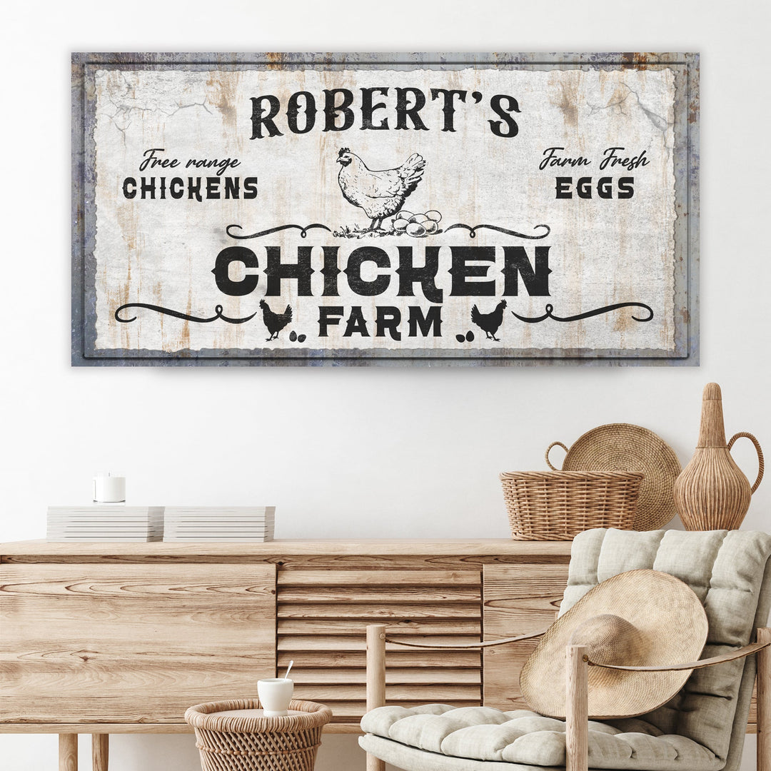 Free Range Chicken Farm Sign