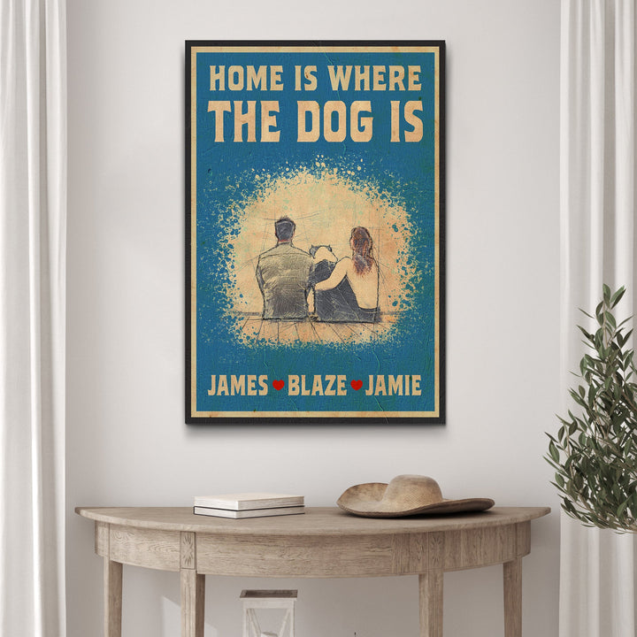 Home Is Where The Dog Is Sign II