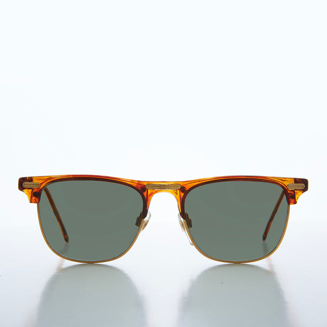 Half Frame Classic 90s Sunglasses - Omar
