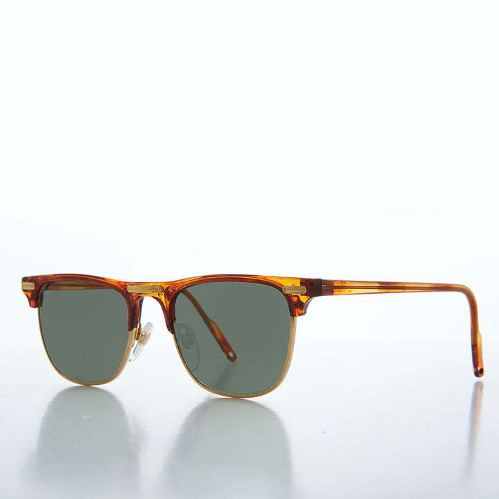 Half Frame Classic 90s Sunglasses - Omar