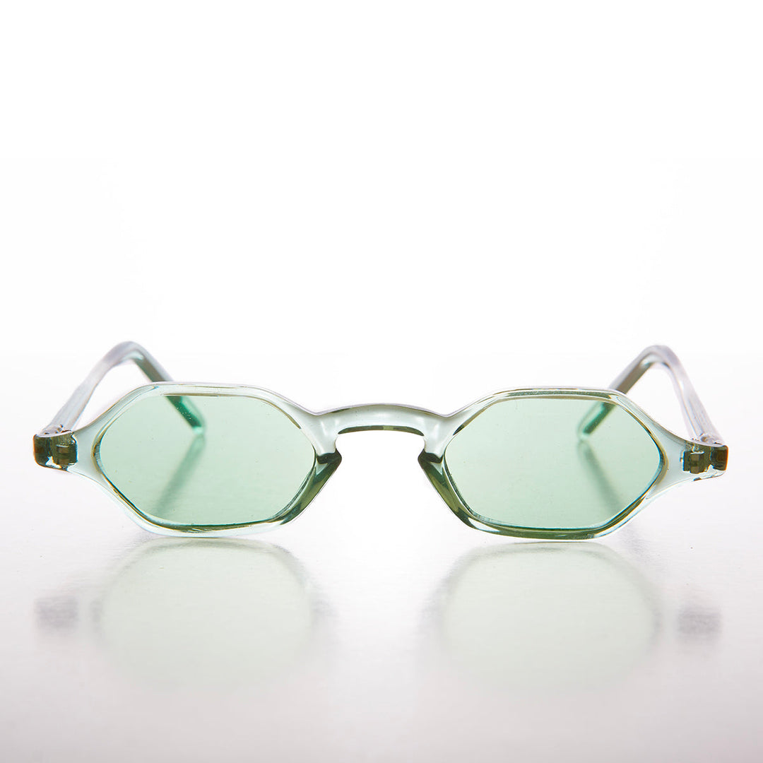 Tiny Hexagon Vintage Sunglasses - Tesh