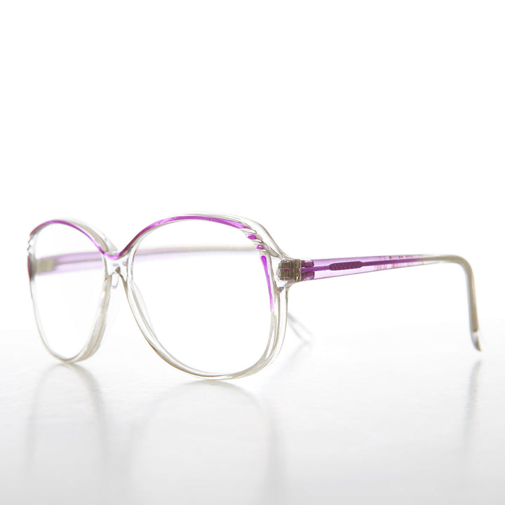 Clear Round Retro Reading Glasses - Tina