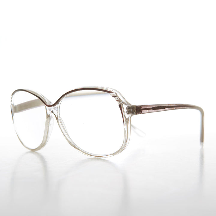 Clear Round Retro Reading Glasses - Tina