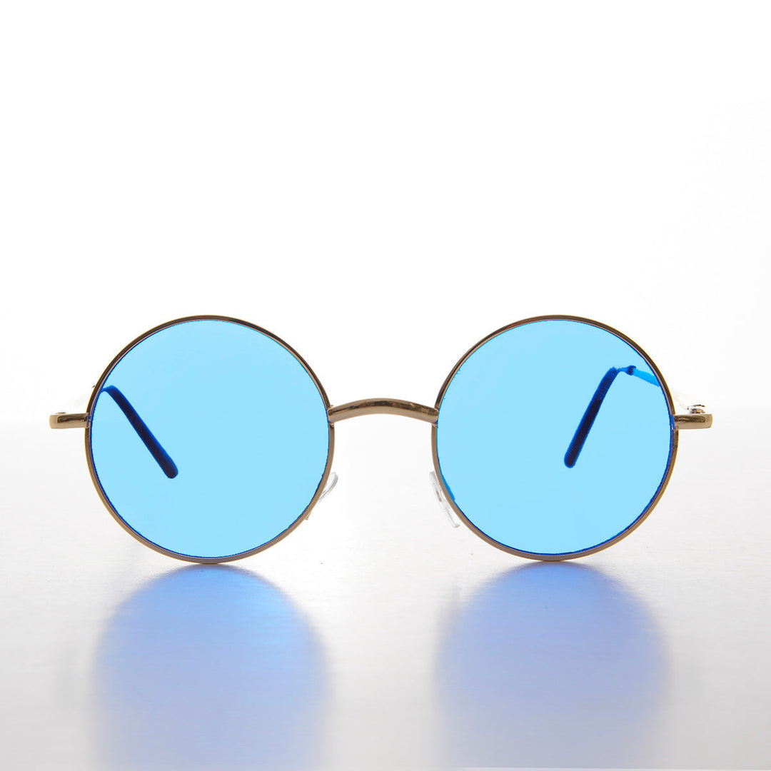 Round Tinted Lens Sunglasses - Tipper