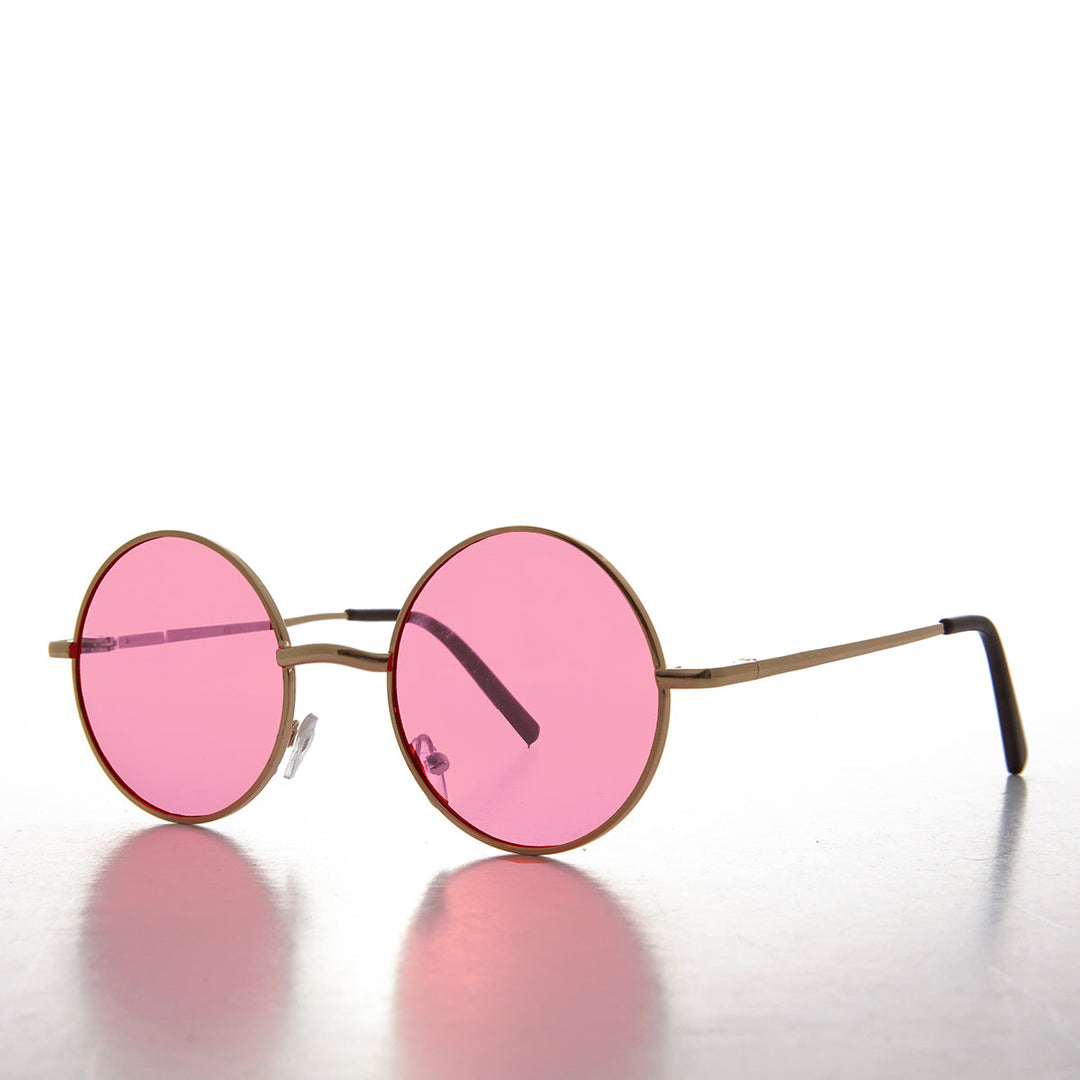 Round Tinted Lens Sunglasses - Tipper