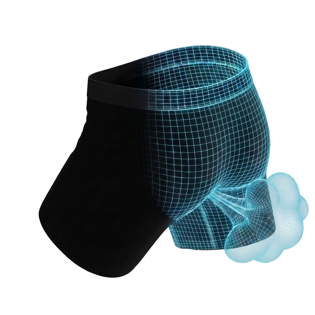 The Threat Level Midnight | Black Fart Proof Ball Hammock® Pouch Underwear