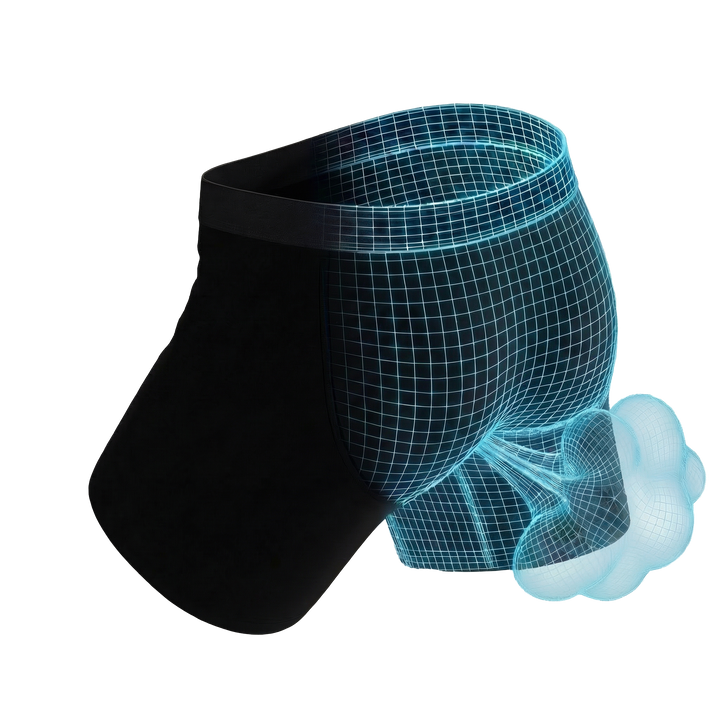 The Threat Level Midnight | Black Fart Proof Ball Hammock® Pouch Underwear