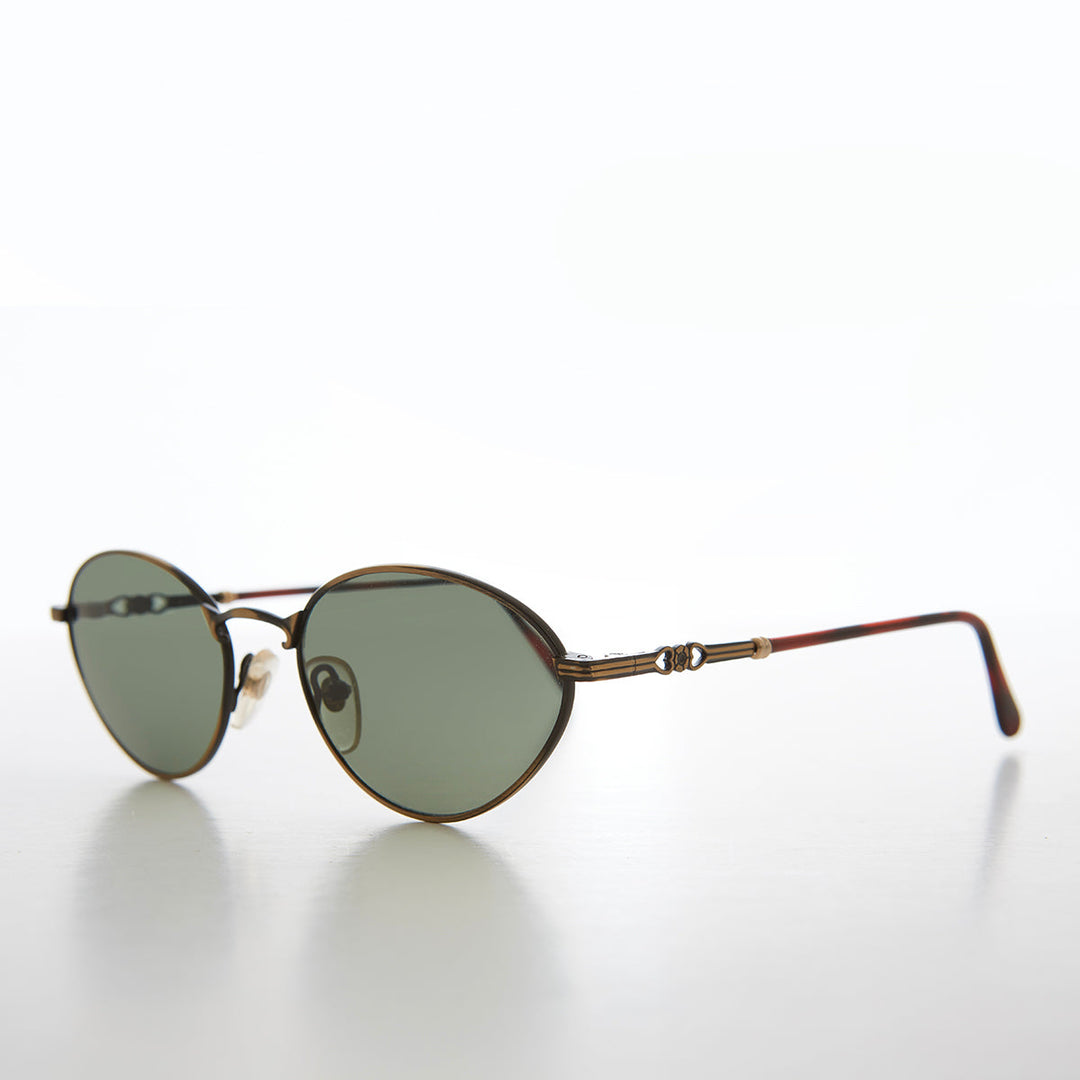 Simple Oval Minimal Vintage Sunglasses - Torres