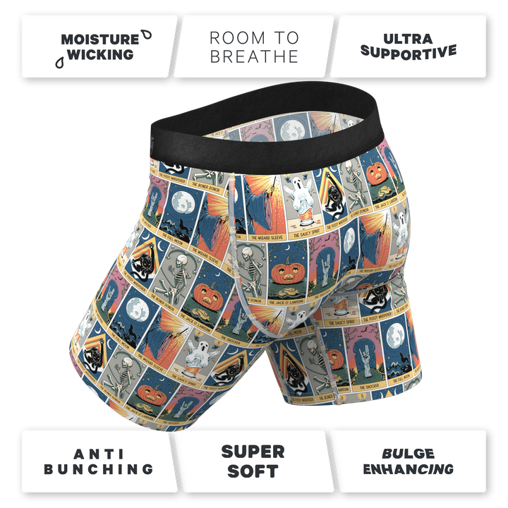 The Taboo | Tarot Cards Long Leg Ball Hammock® Pouch Underwear With Fly